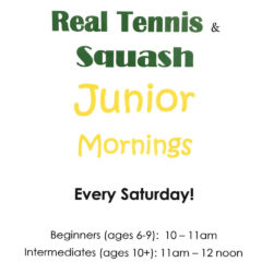 Canford Real Tennis and Squash Junior Mornings